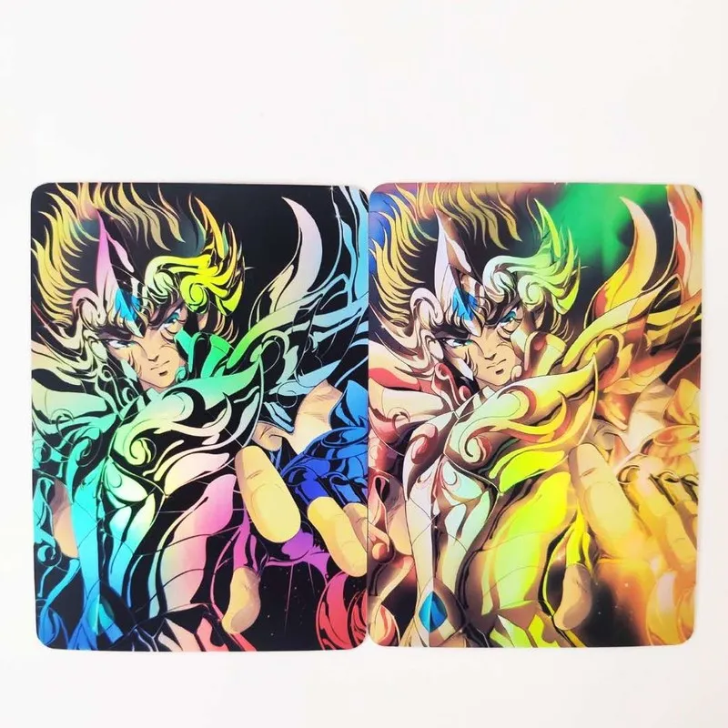 

11pcs/set Saint Seiya Aiolia Leo Golden Saint Seiya 9in1 Hobby Collectibles Anime Game Collection Card