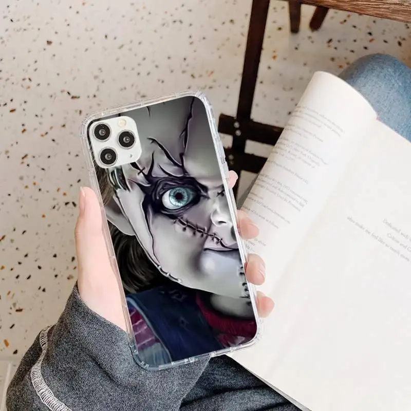 

Chucky horror movie Phone Case Transparent soft For iphone 5 5s 5c se 6 6s 7 8 11 12 plus mini x xs xr pro max