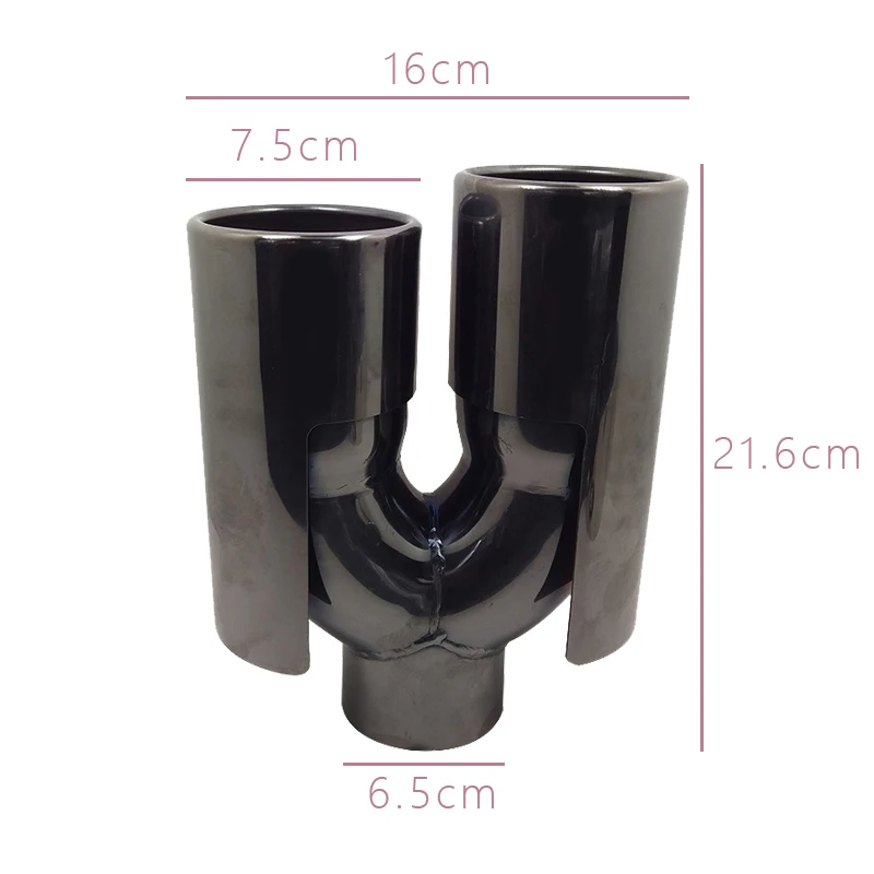 

Car decoration accessories suitable for BMW X1 one-half two-half blue exhaust pipe muffler stainless steel tail throat