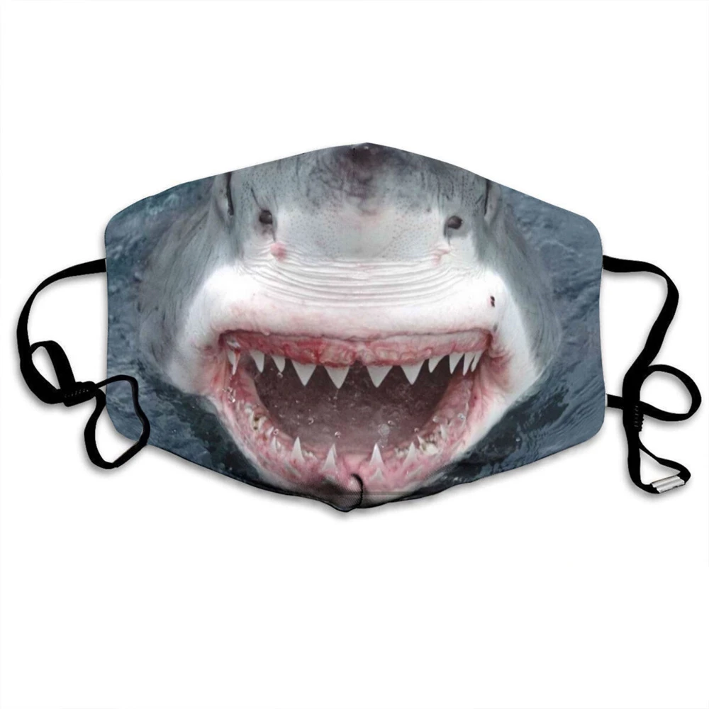 

King Shark Animal Cosplay Costume Face Mask Adult Dustproof Washable Masks Prop Halloween