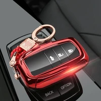 red soft tpu car remote smart key case cover full protection for toyota camry