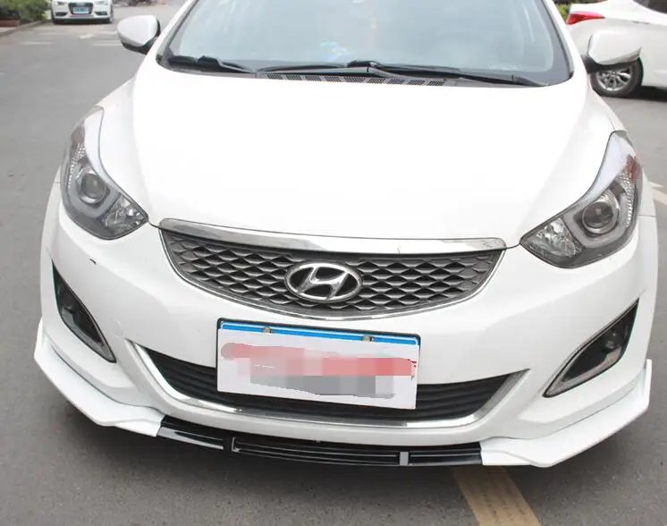 Комплект для Hyundai Elantra спойлер 2012-2015 ABS задний передний бампер диффузор защитные
