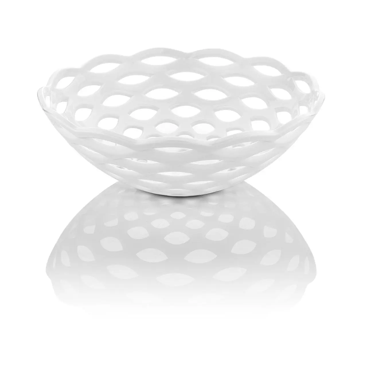 

White Color Hollow Fruit Bowl lunch box bulaklar eat bars knife