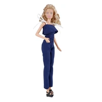 11 5 doll clothes blue chiffon jumpsuit for barbie doll clothes princess outfits gown 16 bjd dollhouse accessories toys gifts