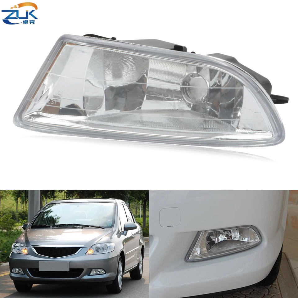 

ZUK Glass Lens / Plastic Lens Front Bumper Fog Light Fog Lamp For HONDA CITY GD6 GD8 2004-2008 OEM:33951-SEL-H61 33901-SEL-H61