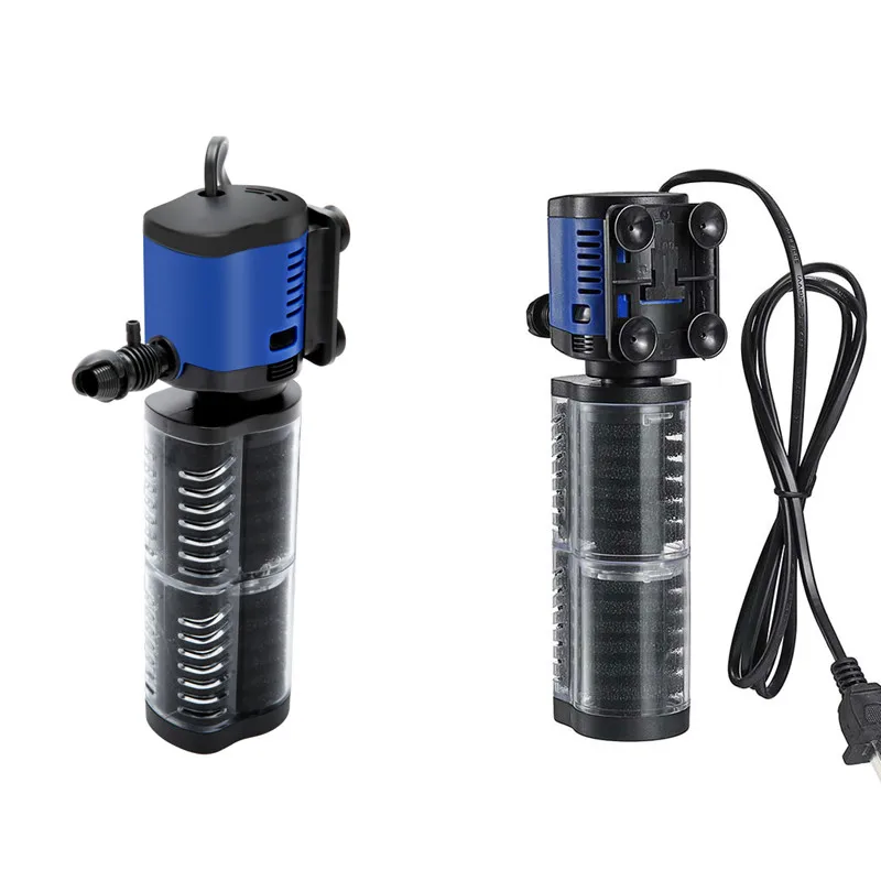 220 В бесшумный внутренний аквариумный фильтр Водяной насос 3 в 1 Sunsun погружной