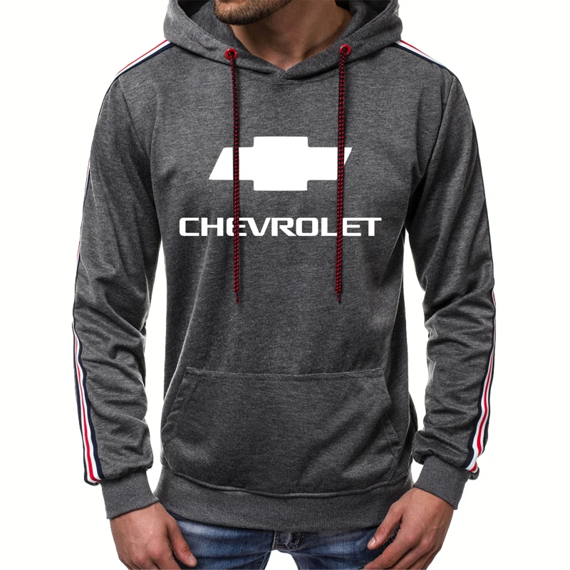 

Fashion casual Men's hoodie Chevrolet Car Logo Printing Casual Men's hooded sweater Cotton High Quality Men's pullover