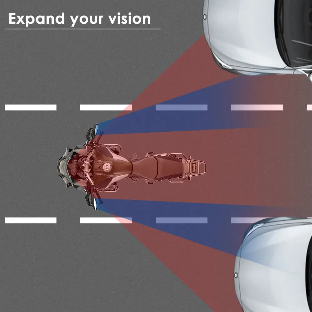 Универсальное мотоциклетное голографическое широкоугольное зеркало заднего