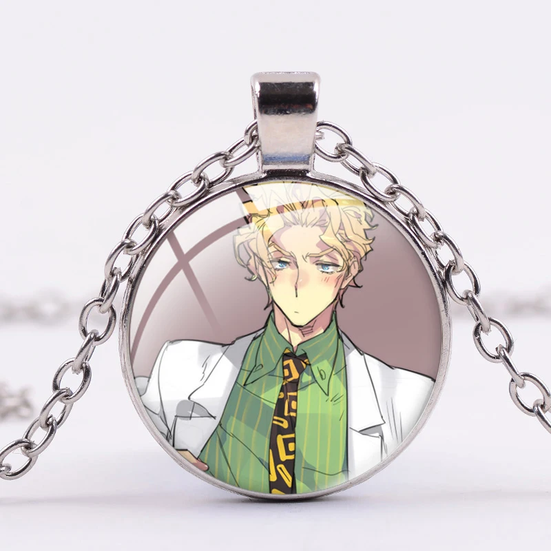 SONGDA Creative JoJos Bizarre Adventure Punk Chain Necklace Cartoon Figures Glass Art Poster Necklaces Pendants Fans Collection | Украшения