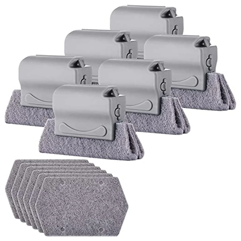 

Практичная щетка для чистки пазов окон с сменными насадками, ручные инструменты для чистки щелей, очиститель окон и дверей