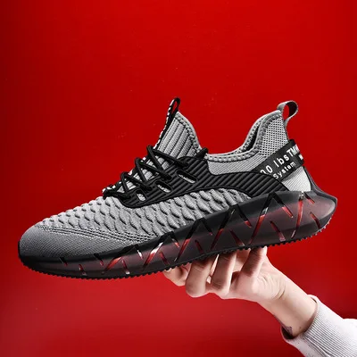 

walking shoes, men's shoes, Men's lightweight breathable net running shoes, flying weaving leisure shoes, fashion youth shoes.