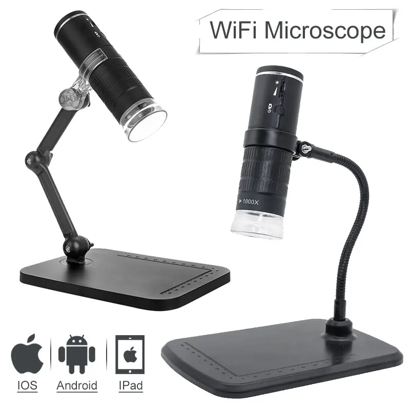 Цифровой микроскоп портативный эндоскоп с 8 светодиодами поддержкой Wi-Fi USB для