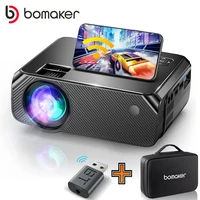 bomaker led projector android 10 0 wifi full hd 1080p supported 300 inch big screen proyector home theater smart video beamer