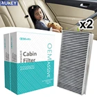 Активированный автомобиль, 2 шт., углеродный воздушный фильтр кабины для BMW 5 6 серии Alpina B5 B6 E60 E61 E63 E64 64319171858 64316935822 64319174370