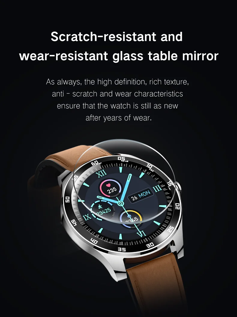 

S16 1.3inch Full touch Smart Watch waterproof passometer fitness tracking sleep tracking message reminder Men's business watches