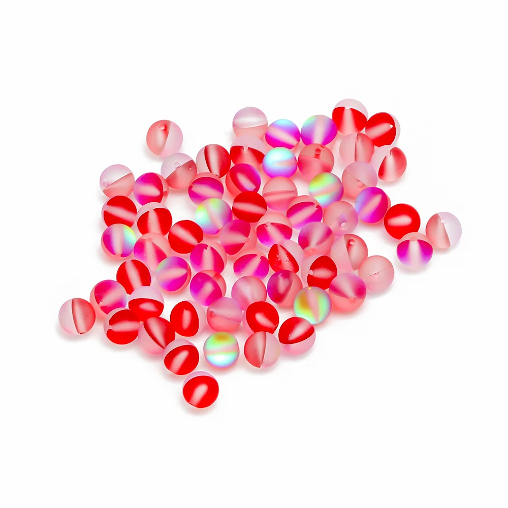MEIBEADS 20 шт./лот матовые блестящие круглые бусины с лунным камнем 6 мм для