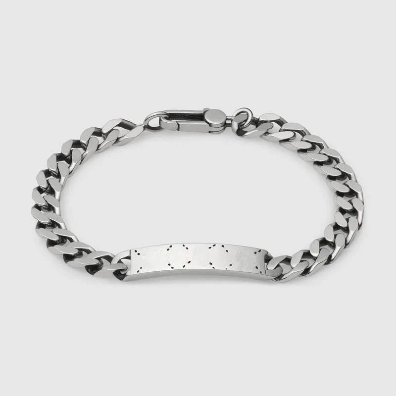 

S925 Sterling Silver 1:1 Retro Fashion Cartoon Skeleton Man Bracelet High Quality Jewelry Gifts Restore The Ancient Inzatt