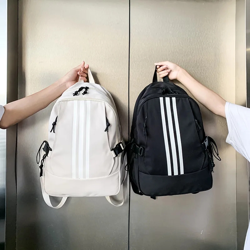 

New Fashion Backpack Unisex Casual Travel Backpacks Teen Student Campus Backpack Unisex Waterproof Solid Color Canvas Backpacks