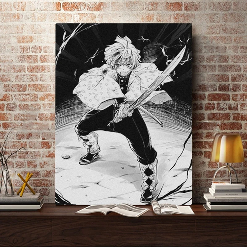 

Canvas Hd Prints Agatsuma Zenitsu Pictures Demon Slayer Kimetsu Geen Yaiba Anime Wall Art Painting Home Decor Poster Living Room