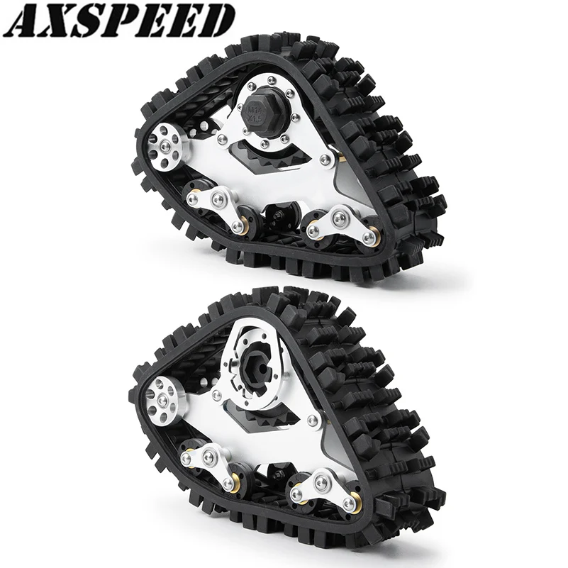 

AXSPEED RC Crawler Car Snow Tires Tracks Wheel Sandmobile Conversion for 1/10 Axial SCX10 RC Climbing Car Upgrade Parts