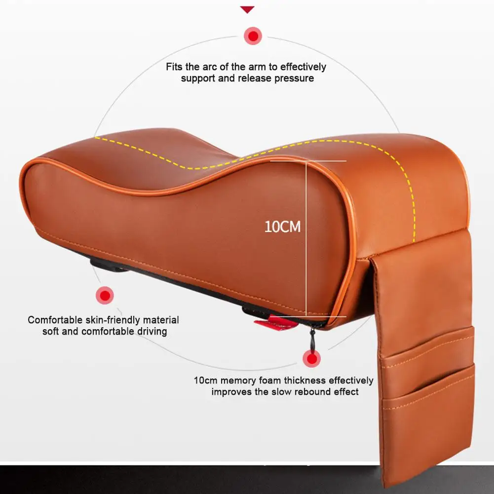 Подлокотник кожаный для автомобиля усиленный центральный мягкий удобный