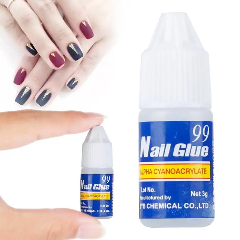 Быстросохнущий клей для ногтей с кисточкой 15 мл | Красота и здоровье