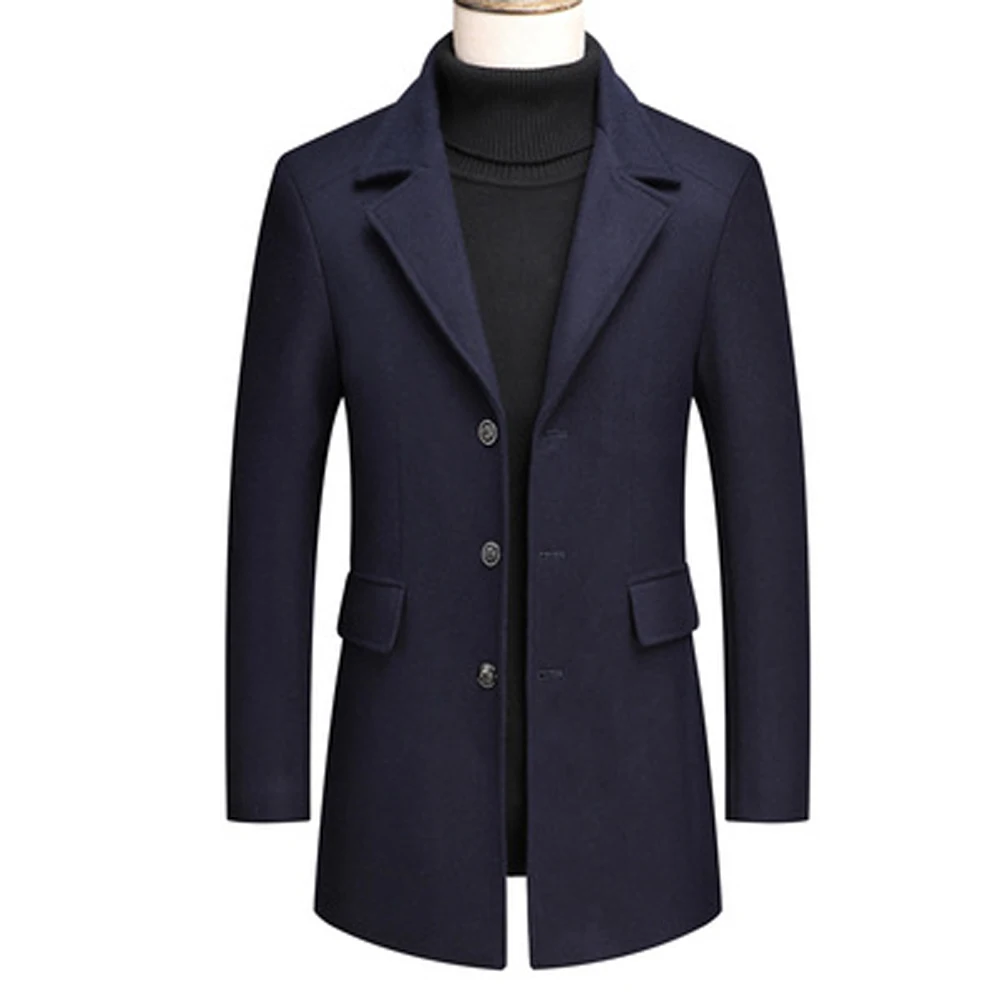 2020 зимнее Новое повседневное высококачественное длинное Мужское пальто|Мужские