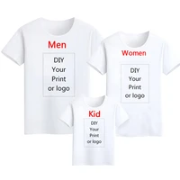 custom printed t shirt diy your favorite photo or logo white casual top t shirt for boys and girls modal round neck t shirt
