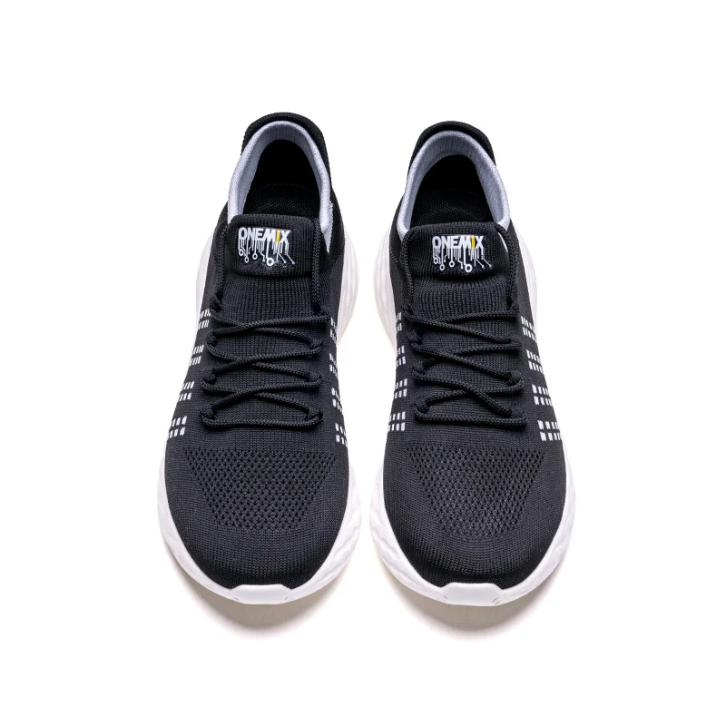 ONEMIX 2023 Breathable Men Running Shoes Sports Wild Casual Comfortable New Trend Slip-on Loafers Walking Shoes Male Sneakers