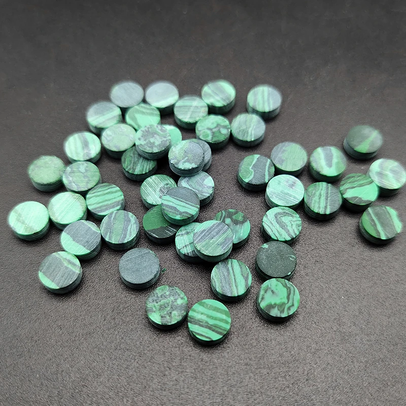 20 stücke akustische gitarre bass elektrische gitarre ukulele griffbrett inlay dots aufkleber marker aufkleber malachit 6 x2mm free global shippi