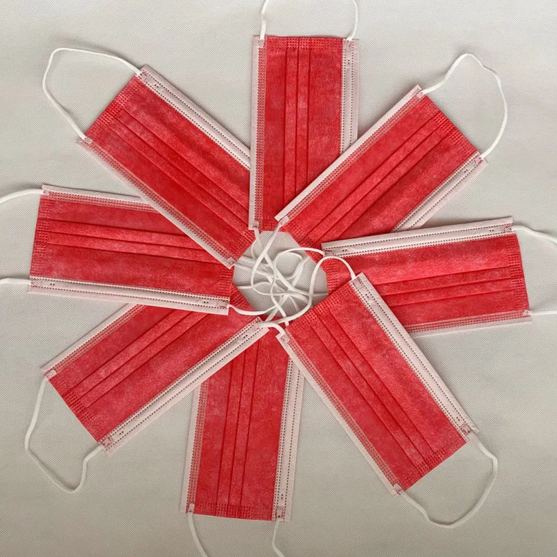 

100/200/500pcs Disposable Face Mask 3 Layer Filter Earloop Anti Dust Smog Breathable Gauze Mask Adult Multicolor Mouth Face mask