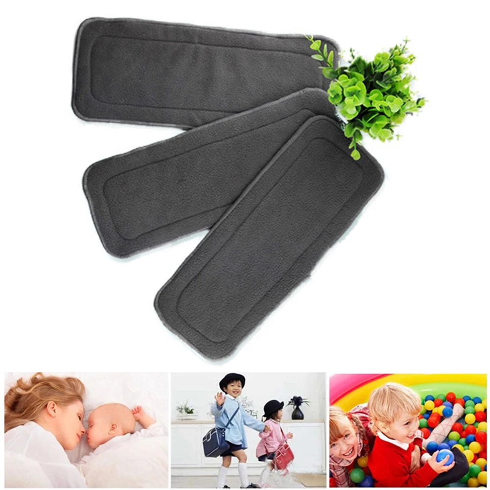 Многоразовые подгузники из бамбукового угля хлопка ткани конопли подгузник для