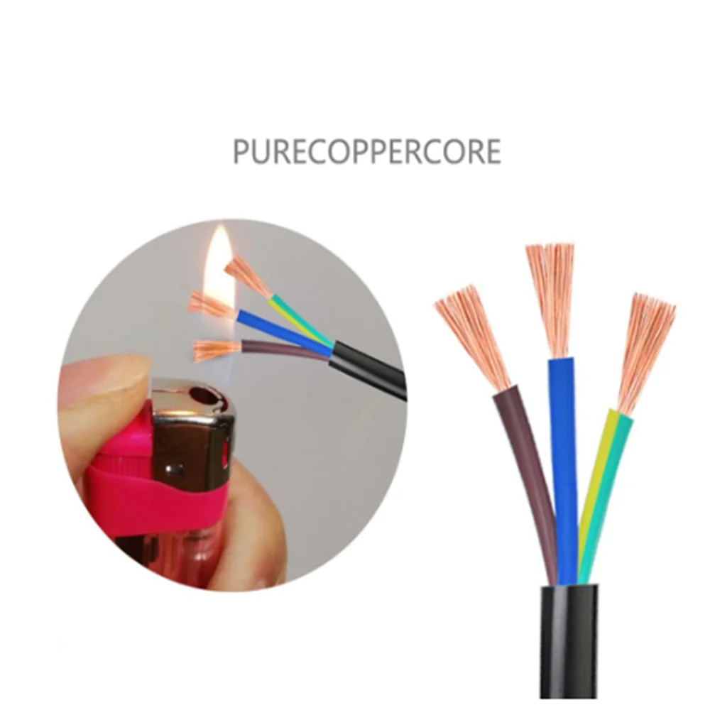 15 AWG 1.5MM2 RVV 2/3/4/5/6/7/8/10/12/14/16/18 Cores Pins Copper Wire Conductor Electric Cable Black