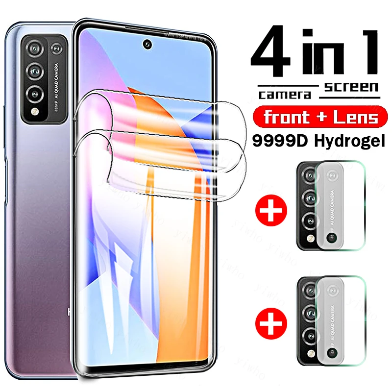 Фото Гидрогелевая пленка для Huawei Honor 10X Lite Hono Honer Xonor 10 9 X легкая изогнутая мягкая защита для экрана из закаленного стекла для камеры №1