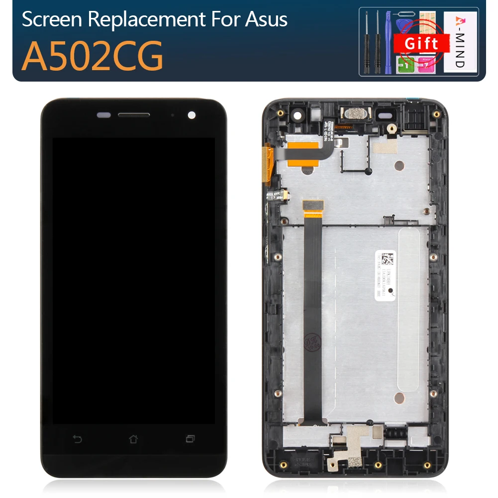 Для Asus Zenfone 5 lite A502CG lcd ips экран ЖК-дисплей + сенсорная панель дигитайзер сборка для