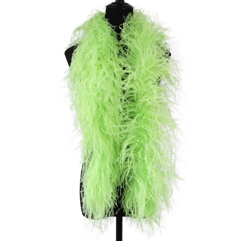

6 Ply Fluffy Ostrich Feathers Boa 1.3 Meter Decor for Party Wedding Clothes Sewing Dress Shawl Crafts Plume Jewelry Accessory