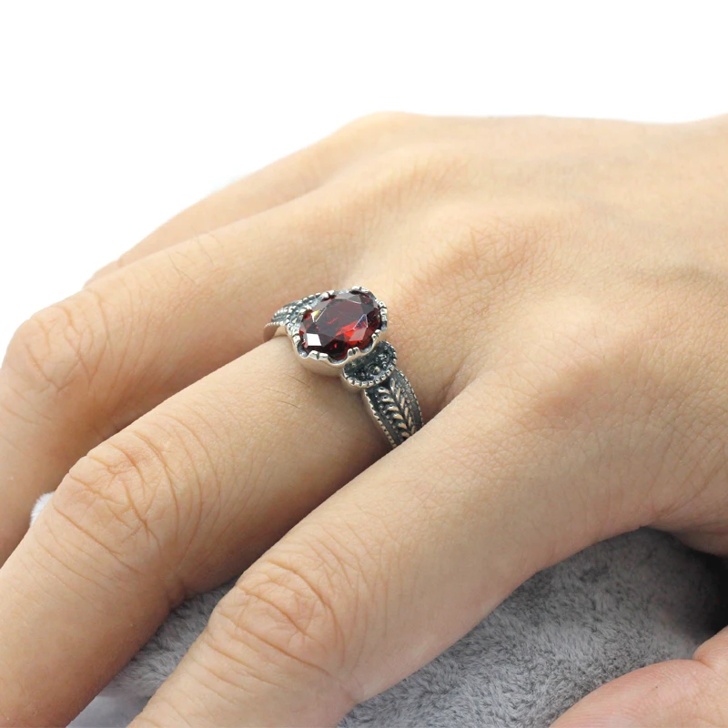 Кольцо женское из серебра 2019 пробы в турецком стиле ретро | Украшения и