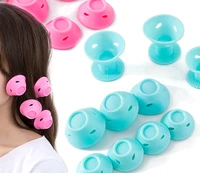 10pcslot soft rubber magic hair care rollers silicone rubber hair curler no heat no clip hair curling styling diy tool ch077
