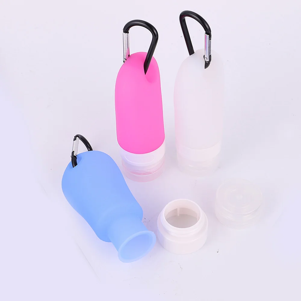 

7pcs 90ml Refillable Shampoo Lotions Liquid Bottles Travel Bottle for Hotel