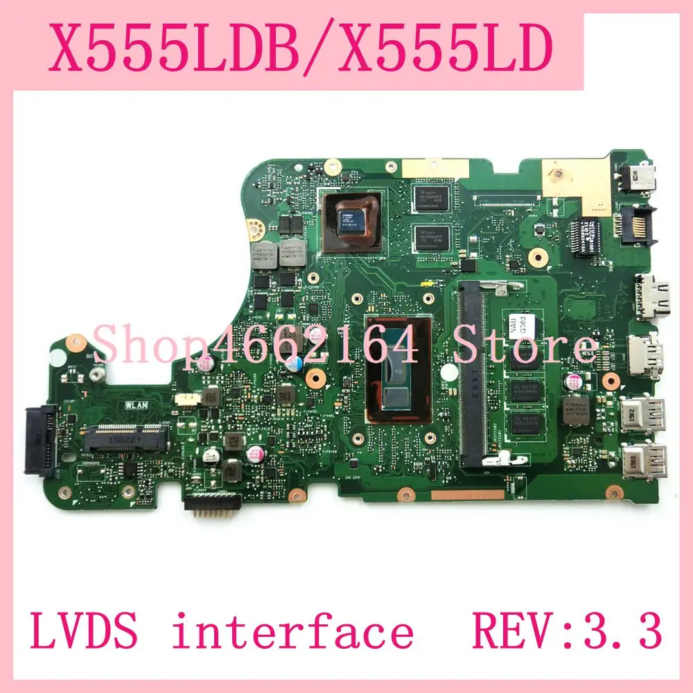 X555LDB интерфейс LVDS 4G Оперативная память GT820M REV: 3 материнская плата для ноутбука ASUS