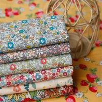 140x50cm pastoral floral plain cotton fabric diy childrens wear cloth make clothes decoration home 150gm