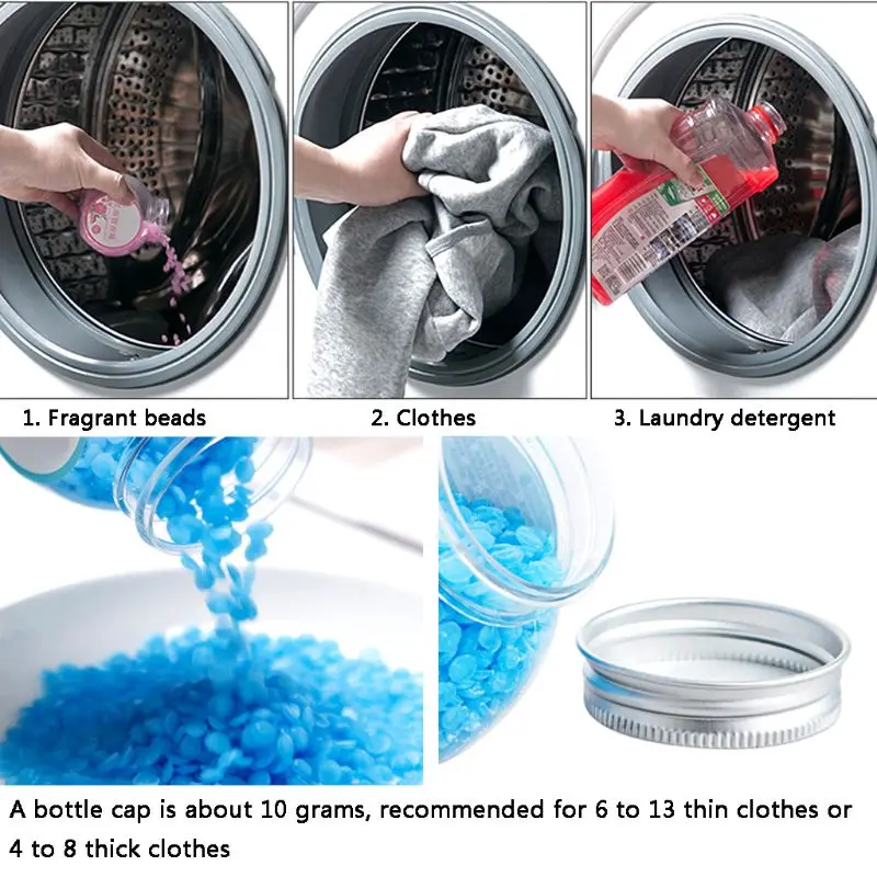 

100g Lasting Fragrance Beads Laundry Softener Washing Machine Clean Detergent Perfume Clothes Diffuser