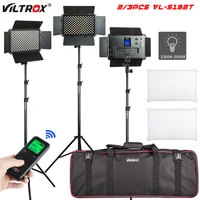 viltrox 23pcs vl s192t led video light bi color dimmable wireless remote panel lighting light kit for studio photography shoot