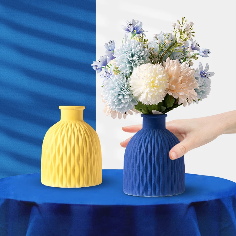 

Ceramic Flower Vase Modern Nordic Simplicity Porcelain Flower Pot Paper Folding Wedding For Wedding Decoration Utensils