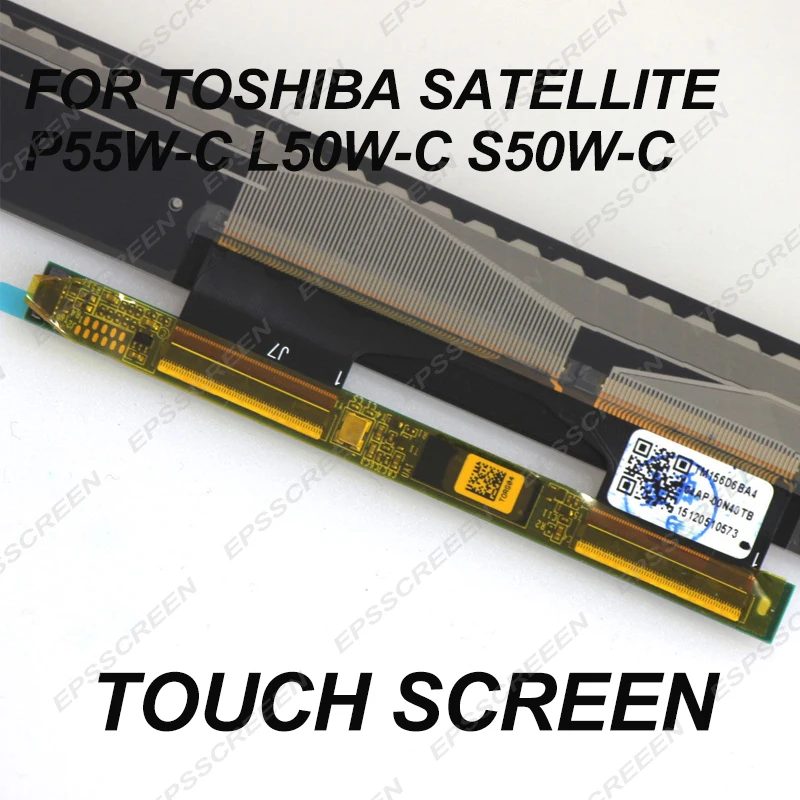 

replace 15.6 for toshiba Satellite P55W-C L50W-C S50W-C L55W-C touch screen bezel panel Glass Digitizer Front Sensor display