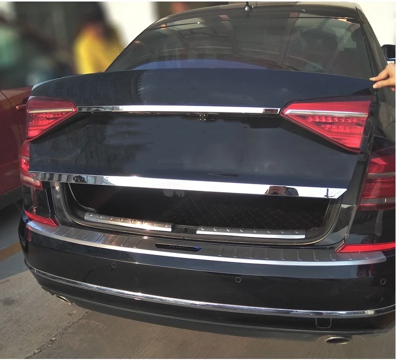 Для моделей VW PASSAT B7.5/17 2016-2018 хромированная задняя багажная дверь отделка кромки