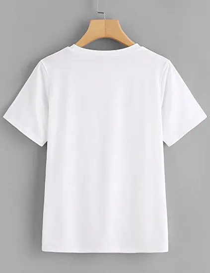 Женская Повседневная футболка с коротким рукавом и принтом в виде русалки