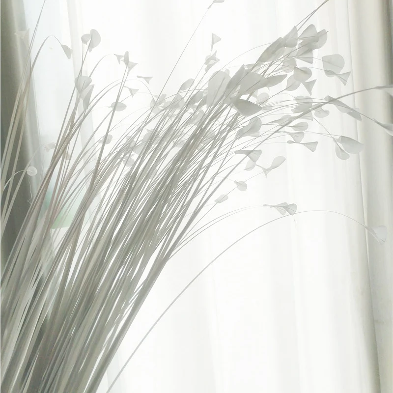 White peacock grass Белый Имитация искусственного цветка Павлин трава букет Свадебная вечеринка сцена сад фестиваль украшения реквизит композиция цветочный - Цвет: White peacock grass