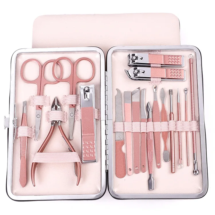 

New Stainless Steel Nail Clippers Set 7-piece Pedicure Knife Beauty Pliers Nail Manicure Full