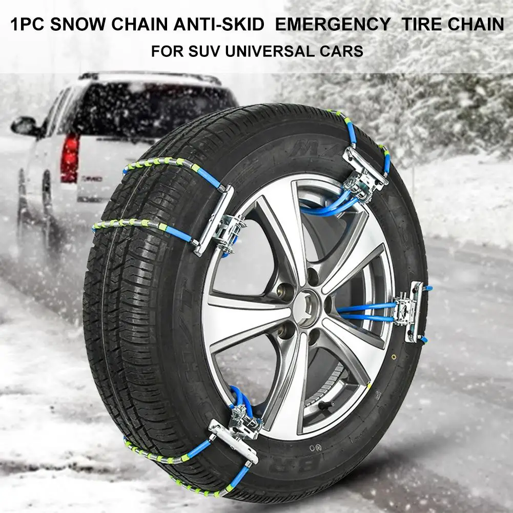 

1Pcs Tire Anti-skid Steel Chain Snow Mud Car Security Tyre Clip-on Chain For Car Truck Universal Car Snow Chains Tire Accessorie